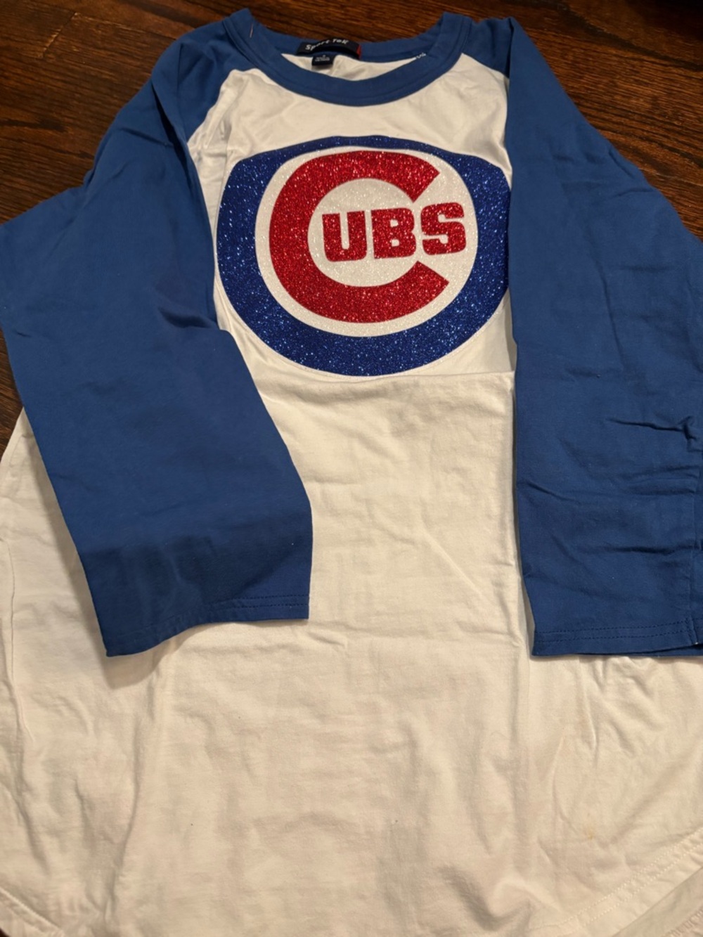 Sport-Tek White Tee with Blue Trim - Picture 2 of 6